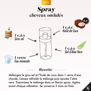 Comment réaliser un spray pour onduler ses cheveux naturellement ? DIY